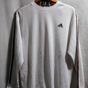 Adidas Men's Thermal Size XL White with arm stripe